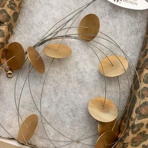 Petra Meiren Gold Disc & Stainless Steel Necklace